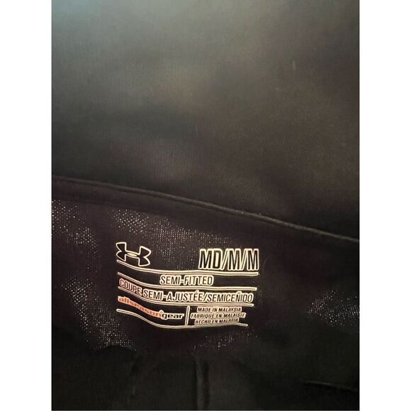 Under Armour Black Full Zip Sweatshirt Semi Fitted Woman’s Size Medium- A Few Sn - Picture 5 of 11